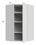 Milan Cream 24x42 Diagonal Corner Wall Cabinet