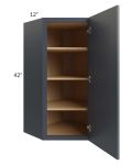 Vienna Indigo 24x42 Diagonal Corner Wall Cabinet