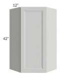 Salem Light Grey 24x42 Diagonal Corner Wall Cabinet