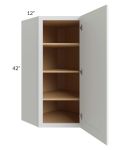 Bayville White 24x42 Diagonal Corner Wall Cabinet