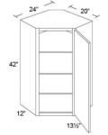 24x42 Diagonal Corner Wall Cabinet