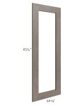 Natural Grey Shaker 24x42 Wall Diagonal Corner Glass Door Only with Glass Included