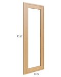 Portland Sand 24x42 Wall Diagonal Corner Glass Door Only with Glass Included 