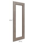 Providence Natural Grey 24x42 Wall Diagonal Corner Glass Door Only with Glass Included