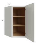 Palisades White 27x36 Wall Diagonal Corner Cabinet - Out of stock through mid April