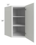 Signature Vanilla 27x36x15 Wall Diagonal Corner Cabinet