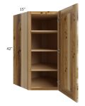 Prairie Shaker 27x42 Wall Diagonal Corner Cabinet - Out of stock through mid April