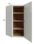 Palisades White 27x42 Wall Diagonal Corner Cabinet - Out of stock through mid April