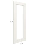 Providence Cream Glaze 27x42x15 Wall Diagonal Corner Glass Door Only with Glass Included