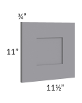 Graphite Grey Shaker 12x12 Wall Decorative Door 