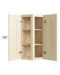 Phoenix Cream Glaze 12x30 Wall End Cabinet