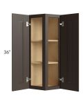 Southport Espresso Shaker 12x36 Wall End Cabinet