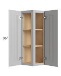 Charlotte Grey 12x36 Wall End Cabinet