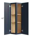 Southport Blue Shaker 12x42 Wall End Cabinet