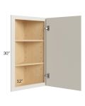 Asheville Cloud Shaker 12x30 Wall End Angle Cabinet