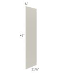 Stratton Light Grey Shaker 12x42 Wall End Panel