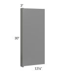 Milan Grey Gloss 14x30 Wall End Panel