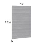 Euro Grey Wall Overlay Panel - 15"W x 22-5/8"H x 3/4"D