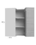 Euro Grey 24x35-1/4 Wall Easy Reach Cabinet