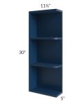 Portland Navy Blue 05x30 Wall End Shelf Cabinet