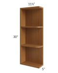 Portland Walnut 05x30 Wall End Shelf Cabinet