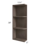 Providence Natural Grey 05x30 Wall End Shelf Cabinet