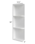 Providence White 05x36 Wall End Shelf Cabinet