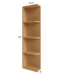 Portland Sand 05x42 Wall End Shelf Cabinet 