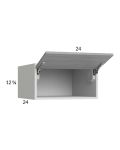 Euro Grey 24x12-5/8x24 Flip Up Door Wall Cabinet