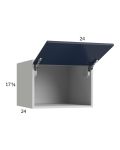 Harbor Navy 24x17-5/8x24 Flip Up Door Wall Cabinet