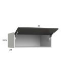 Euro Cafe 33x12-5/8x24 Flip Up Door Wall Cabinet