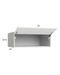 Harbor White 33x12-5/8x24 Flip Up Door Wall Cabinet