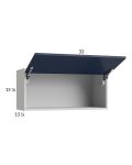 Harbor Navy 33x15-1/8 Flip Up Door Wall Cabinet