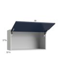 Harbor Navy 33x17-5/8 Flip Up Door Wall Cabinet