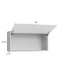 Harbor White 36x17-5/8 Flip Up Door Wall Cabinet