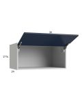 Harbor Navy 36x17-5/8x24 Flip Up Door Wall Cabinet