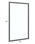 Venetian White Gloss 18x30 Glass Door Only