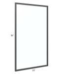 Venetian White Matte 21x36 Glass Door Only