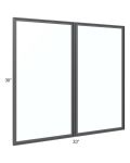 Venetian White Gloss 33x30 Glass Door Only