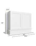 Bayville White 36x30 Wood Hood