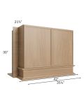 Township Rift Oak 36x30 Wood Hood
