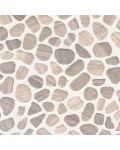 White Oak Pebbles Mesh Backed Tile