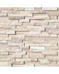 White Quarry Splitface Interlocking Pattern Tile