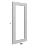 Charlotte Grey 15x36 Glass Door Only (can be used with a 24x36 corner cabinet)