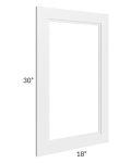 Charlotte White 18x30 Glass Door Only