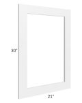 Southport White Shaker 21x30 Glass Door Only