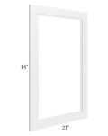 Charlotte White 21x36 Glass Door Only