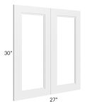 Charlotte White 27x30 Glass Doors Only 