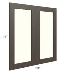 Southport Espresso Shaker 33x36 Glass Doors Only