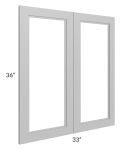 Charlotte Grey 33x36 Glass Doors Only 